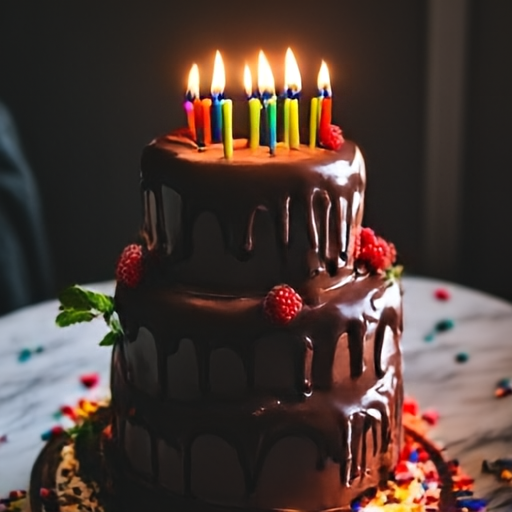 JiT-DDT sample: birthday cake candles