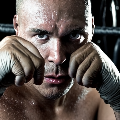 JiT-DDT sample: boxer gym portrait