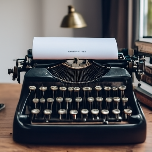 JiT-DDT sample: old typewriter paper