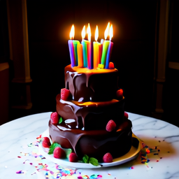 Linum v2 sample: birthday cake candles
