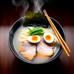 Linum v2 sample: ramen bowl steam